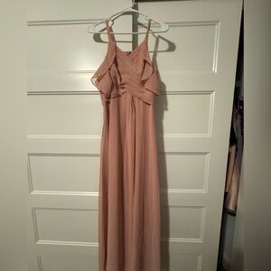 Azazie Blush Maxi Dress